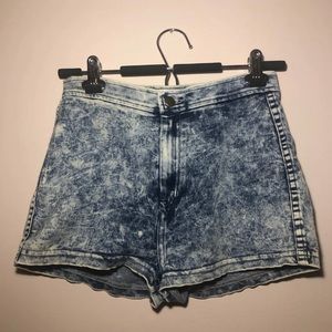 American apparel high rise jean shorts